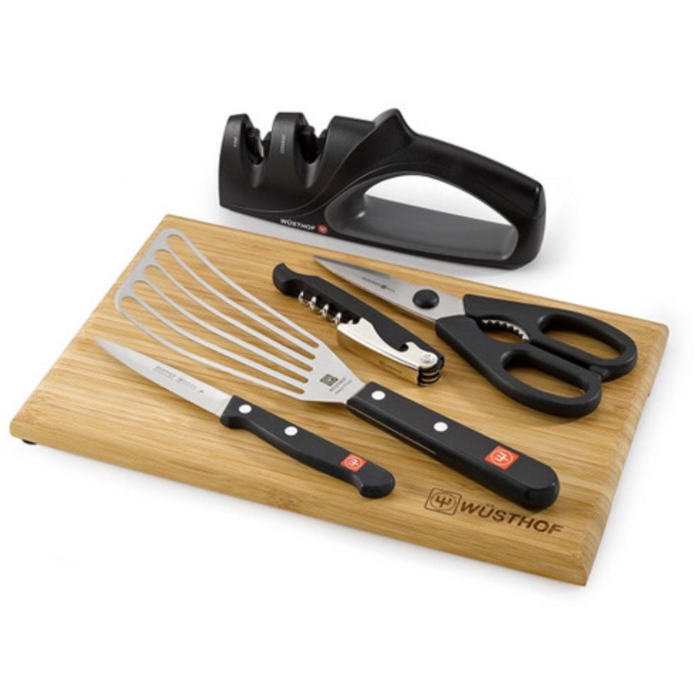 Wusthof Kitchen Essentials Set - Silver and Black